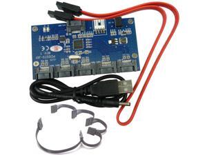 1 to 5 SATA 2.0 Port Multiplier Card adapter 3Gbps SATA II PM converter + 15Pin 1-to-5 SATA Power Cable 1 to 5 SATA 2.0 Port Multiplier Card adapter 3Gbps SATA II PM converter + 15Pin 1-to-5 SATA Power Cable