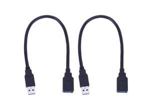 2pc 34cm USB 3.0 Cable Super Speed USB Extension Cable USB 3.0 Type A Male to Female USB Data Sync Transfer Extender Cable 2pc 34cm USB 3.0 Cable Super Speed USB Extension Cable USB 3.0 Type A Male to Female USB Data Sync Transfer Extender Cable