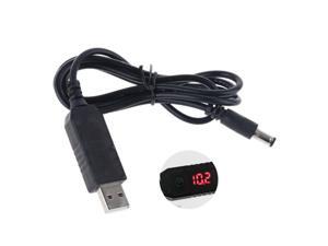 Universal QC 3.0 USB To 5V-12V Adjustable Voltage Step Up 5.5x2.1mm Cable Power Boost Line For WiFi Router LED Strip 12V Device Universal QC 3.0 USB To 5V-12V Adjustable Voltage Step Up 5.5x2.1mm Cable Power Boost Line For WiFi Router LED Strip 12V Device
