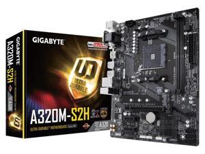 Gigabyte A320M S2H Micro-ATX AMD A320/DDR4/M.2/USB3.1/STAT3.0/SSD 32G Channel Socket AM4 mainboard on sales Gigabyte A320M S2H Micro-ATX AMD A320/DDR4/M.2/USB3.1/STAT3.0/SSD 32G Channel Socket AM4 mainboard on sales