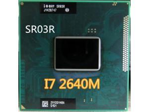 Intel Core i7-2640M I7 2640M 2,8 GHz Dual Core 4MB CPU ordenador portátil procesador i7 2640M SR03R envío gratis