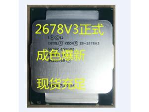 Procesador Intel Xeon E5 2678 V3 CPU 2,5G Serve LGA 2011-3 E5-2678V3 2678V3 SR20Z, ordenador de sobremesa para placa base X99 2678 V3