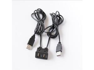 Car Dash Flush Mount two USB Port Panel Auto Boat Dual USB Extension Cable Adapter for Volkswagen Toyota Car Dash Flush Mount two USB Port Panel Auto Boat Dual USB Extension Cable Adapter for Volkswagen Toyota