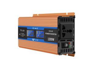 Car Power Inverter 1200W USB Charge Watt DC 12V Peak Power Inverter Voltage Convertor Transformer LCD Display Car Power Inverter 1200W USB Charge Watt DC 12V Peak Power Inverter Voltage Convertor Transformer LCD Display