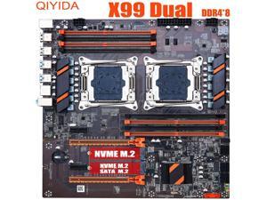 X99 dual CPU motherboard LGA 2011 v3 v4 E-ATX USB3.0 SATA3 with dual Xeon processor motherboard with M.2 slot dual M.2 X99 dual CPU motherboard LGA 2011 v3 v4 E-ATX USB3.0 SATA3 with dual Xeon processor motherboard with M.2 slot dual M.2