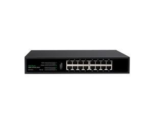 DIEWU 16 Ports Fast Gigabit Switch 10/100/1000Mbps RJ45 Port for Desktop Laptop PC Printer Support VLAN DIEWU 16 Ports Fast Gigabit Switch 10/100/1000Mbps RJ45 Port for Desktop Laptop PC Printer Support VLAN