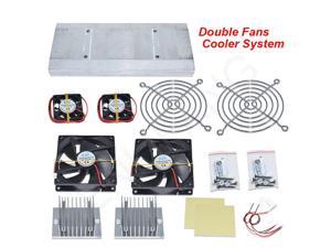 para Módulo de sistema de refrigeración de ventiladores dobles módulo de radiador doble y conducción y ventilador de enfriamiento  TEC112706 dos líneas