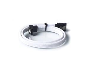 50CM SATA 3.0 III SATA3 7pin Data Cable Right Angle 6Gb/s SSD Cables HDD Hard Disk Data Cord with Nylon Sleeved(White) 50CM SATA 3.0 III SATA3 7pin Data Cable Right Angle 6Gb/s SSD Cables HDD Hard Disk Data Cord with Nylon Sleeved(White)