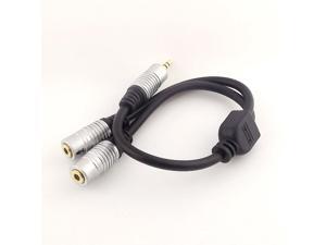 1pc 3.5mm Male 4 Pole Stereo to 2xFemale Headphone Splitter Audio Aux Cord Cable 1ft 1pc 3.5mm Male 4 Pole Stereo to 2xFemale Headphone Splitter Audio Aux Cord Cable 1ft