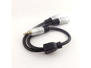 10pcs 3.5mm Male 4 Pole Stereo to 2xFemale Headphone Splitter Audio Aux Cord Cable 1ft 10pcs 3.5mm Male 4 Pole Stereo to 2xFemale Headphone Splitter Audio Aux Cord Cable 1ft