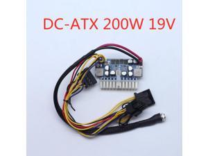19V Wide Voltage DC-ATX 200W Mini ITX In-line Power Module 24pin Conversion Board Mute High Power Power Supply for Computer
