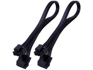 HOT-EPS 8 Pin Power Extension Cable, ATX CPU 8 Pin Female to 8(4+4) Pin Male EPS Extension Cable,12 Inches