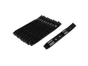 5 Pairs Hard Drive Rails Chassis Cage Accessories Drive Bay Slider Plastic Rails for 3.5 to 5.25 Hard Drive Tray Caddy
