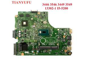 FOR Dell Inspiron 3446 3546 3449 3549 Laptop Motherboard 13302-1 with I5-5200U CPU 1Motherboard tested 100% work
