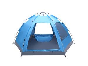3-4 Person Camping Dome Tent Instant Pop Up Outdoor Double Layer Sun Canopy US 3-4 Person Camping Dome Tent Instant Pop Up Outdoor Double Layer Sun Canopy US