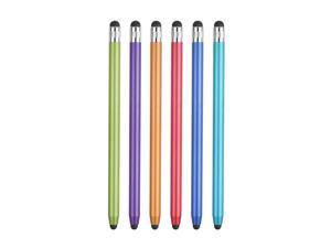 5 Pcs Metal 2 In 1 Stylus Pen for Phone And Tablet PC Random Color
