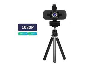 1080P HD Wide-angle Webcam Video Conference Camera USB Plug & Play with Lens Cap & Tripod for Laptop Desktop TV Box 1080P HD Wide-angle Webcam Video Conference Camera USB Plug & Play with Lens Cap & Tripod for Laptop Desktop TV Box
