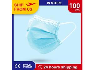 100PCS Disposable Face Masks Anti Virus Medical Surgical 3-Ply Safety Masks 100PCS Disposable Face Masks Anti Virus Medical Surgical 3-Ply Safety Masks