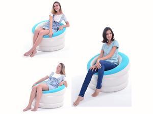 Luxury Lazy Sofa Eco-friendly PVC Home Outdoor Leisure Inflatable Color Sofa (Green) Luxury Lazy Sofa Eco-friendly PVC Home Outdoor Leisure Inflatable Color Sofa (Green)