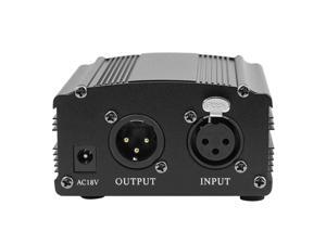 USB 1- Channel 48V Phantom Power Supply w/ Adapter XLR Audio Cable for Condenser Micro Microphone Recording Equipment USB 1- Channel 48V Phantom Power Supply w/ Adapter XLR Audio Cable for Condenser Micro Microphone Recording Equipment