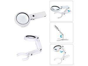 5X 10X Magnifying Glass Foldable with Bright 8LED Lights Illuminated Desktop Reading,Sewing, Jewelry Loupe Watch & Computer Repair Tool US STOCK
