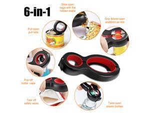 Multi Function 6 in 1 Twist Bottle Opener All in One Jar Gripper Can Wine Beer Kitchen Tools Multi Function 6 in 1 Twist Bottle Opener All in One Jar Gripper Can Wine Beer Kitchen Tools