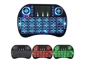 LED Backlit 2.4Ghz Mini Wireless Keyboard Touchpad For Android TV Box PC Laptop LED Backlit 2.4Ghz Mini Wireless Keyboard Touchpad For Android TV Box PC Laptop