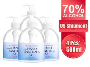 4*16.9oz.(500ml) Hand Sanitizer Gel with 70% Alcohol Based Household Hand Sanitizer Hand wash Antibacterial Hand wash gel Sanitizer Total 67.6oz 4*16.9oz.(500ml) Hand Sanitizer Gel with 70% Alcohol Based Household Hand Sanitizer Hand wash Antibacterial Hand wash gel Sanitizer Total 67.6oz