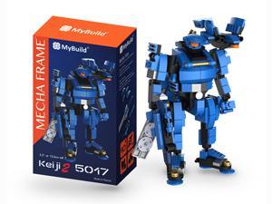 MyBuild Mecha Frame Mech Toy Building Set Sci-Fi Series Cool and Fun Collectible Toy Build Construction Blocks Blue Action Figure Keiji 2 5017