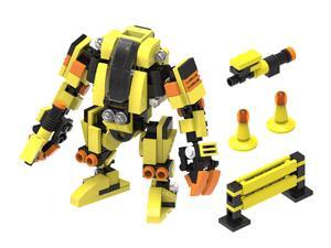 MyBuild Mecha Frame Series Engineer T2 5014 Mech Suit Yellow Robot Bricks Cabin Design Great Articulation Action Figure 5 Inches Height Bricks Building Toy Set MyBuild Mecha Frame Series Engineer T2 5014 Mech Suit Yellow Robot Bricks Cabin Design Great Articulation Action Figure 5 Inches Height Bricks Building Toy Set