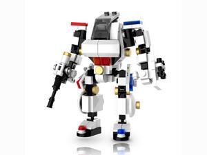 MyBuild Mecha Frame Series Riot Police 5013 Mech Suit White Bricks Robot Blocks Cabin Fit for a Minifig Great Articulation Action Figure 5 inches Height Bricks Building Toy MyBuild Mecha Frame Series Riot Police 5013 Mech Suit White Bricks Robot Blocks Cabin Fit for a Minifig Great Articulation Action Figure 5 inches Height Bricks Building Toy