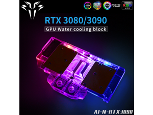 Syscooling GPU water block for NVIDIA RTX 3090 3080 Founder Edition video card water cooling with ARGB lights Syscooling GPU water block for NVIDIA RTX 3090 3080 Founder Edition video card water cooling with ARGB lights