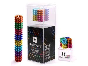 224 Pcs 5mm DigitDots Multi Colored Magnetic Balls 8 Colors