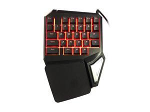 Delux T9 Pro Professional One/Single Hand USB Wired Esport Gaming Keyboard 29 Key LED Backlit for LOL Delux T9 Pro Professional One/Single Hand USB Wired Esport Gaming Keyboard 29 Key LED Backlit for LOL
