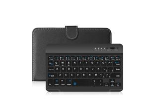 Portable PU Leather BT Wireless Keyboard with Protective Case Cover For 4.5-6.8inch Mobile Phones Black Keyboard Portable PU Leather BT Wireless Keyboard with Protective Case Cover For 4.5-6.8inch Mobile Phones Black Keyboard