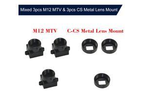 Mixed 3pcs M12 MTV & 3pcs CS Metal Lens Mount CCTV Security Camera M12/CS Mount Lens Holder Supports Bracket PCB Board Module Adapter Connector Mixed 3pcs M12 MTV & 3pcs CS Metal Lens Mount CCTV Security Camera M12/CS Mount Lens Holder Supports Bracket PCB Board Module Adapter Connector