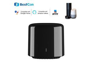 BroadLink BestCon RM4C Mini IR Black Bean Universal WIFI Remote Controller Infrared Receiver App Control Timer Compatible with Alexa Voice Control BroadLink BestCon RM4C Mini IR Black Bean Universal WIFI Remote Controller Infrared Receiver App Control Timer Compatible with Alexa Voice Control