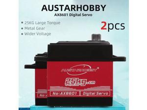 2pcs AUSTARHOBBY AX8601 Digital Servo 25KG Metal Gear High Torque Waterproof for RC Traxxas HSP Car Boat Helicopter Robot Airplane 2pcs AUSTARHOBBY AX8601 Digital Servo 25KG Metal Gear High Torque Waterproof for RC Traxxas HSP Car Boat Helicopter Robot Airplane