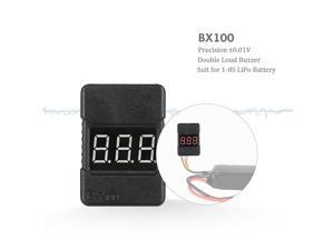 BX100 1-8S LiPo Battery Voltage Tester Low Voltage Buzzer Alarm with LED Indicator BX100 1-8S LiPo Battery Voltage Tester Low Voltage Buzzer Alarm with LED Indicator