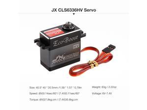 JX CLS6336HV 6.0V-7.4V 0.11sec/60° Digital Metal Gear Coreless Motor Servo 35.6kg Torque Aluminums Case for 1/8 RC Car & 2000mm Fixed-Wing Aircraft JX CLS6336HV 6.0V-7.4V 0.11sec/60° Digital Metal Gear Coreless Motor Servo 35.6kg Torque Aluminums Case for 1/8 RC Car & 2000mm Fixed-Wing Aircraft