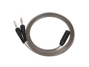 3.5mm Audio Y Splitter Cable 1 Female to 2 Male Converter Earphone Microphone Cord Adapter for Headphone to Desktop Laptop PC