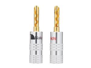 24K Gold Plated Copper 4mm Banana Plug Black & Red Speaker Connector Audio Amplifier 24K Gold Plated Copper 4mm Banana Plug Black & Red Speaker Connector Audio Amplifier