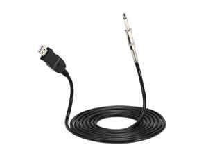 New Guitar Bass 1/4'' 6.3mm To USB Link Connection Instrument Cable Adapter for PC/MAC Recording 3M New Guitar Bass 1/4'' 6.3mm To USB Link Connection Instrument Cable Adapter for PC/MAC Recording 3M