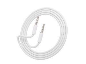 3.5mm Jack Auxiliary Audio Cable Male to Male Stereo Audio Extension Cord,White 3.5mm Jack Auxiliary Audio Cable Male to Male Stereo Audio Extension Cord,White