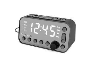 DAB & FM Radio Digital Alarm Clock LCD Backlight Dual USB Port Sleep Timer for Office Bedroom Travel DAB & FM Radio Digital Alarm Clock LCD Backlight Dual USB Port Sleep Timer for Office Bedroom Travel