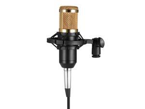 BM800 Condenser Microphone Studio Sound Recording Broadcasting with Shock Mount 3.5mm Audio Cable Sponge Microphone