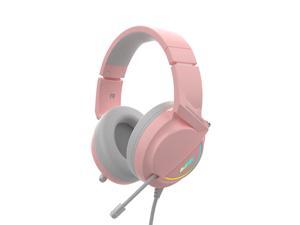 Ajazz AX365 7.1 Channel Surround Gaming Headset Noise Cancelling Retractable MIC Headphone Earphone Soft Ear Cups 50mm Drivers Pink Ajazz AX365 7.1 Channel Surround Gaming Headset Noise Cancelling Retractable MIC Headphone Earphone Soft Ear Cups 50mm Drivers Pink