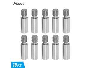 Aibecy Heat Break Nozzle Throat M6 Screw 22mm Length Extruder V6 Dual Hotend J-head Throat 3D Printer Parts 1.75mm All Metal/ 1.75mm Tube/ 4.1mm Bore Pack of 10pcs Aibecy Heat Break Nozzle Throat M6 Screw 22mm Length Extruder V6 Dual Hotend J-head Throat 3D Printer Parts 1.75mm All Metal/ 1.75mm Tube/ 4.1mm Bore Pack of 10pcs