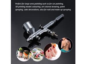 TD-181 Professional Multi-Purpose Gravity Feed Dual-Action Airbrush Kit Set 0.30mm Nozzle 13cc Capacity Trigger Spray Pen for Art Craft Paint Spraying 3D Printing Model Car Painting Nail Arts Body TD-181 Professional Multi-Purpose Gravity Feed Dual-Action Airbrush Kit Set 0.30mm Nozzle 13cc Capacity Trigger Spray Pen for Art Craft Paint Spraying 3D Printing Model Car Painting Nail Arts Body