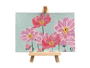 DIY Picture Painting by Numbers Oil Painting Kit 5.9*3.9 Inch with Bright Acrylic Pigment Brush Wooden Easel Stand for Kids Students Beginner Gift DIY Picture Painting by Numbers Oil Painting Kit 5.9*3.9 Inch with Bright Acrylic Pigment Brush Wooden Easel Stand for Kids Students Beginner Gift